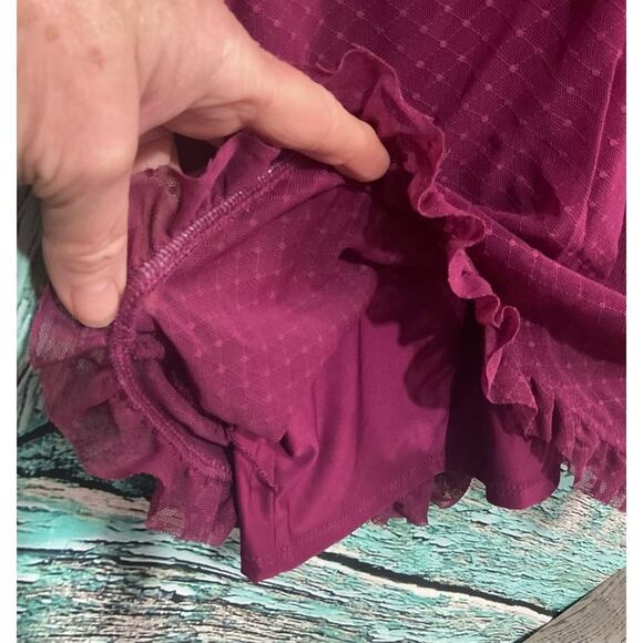 NWT Guess Raspberry Plum Lacy Dress Size Small 💕🌸 - Picture 14 of 16